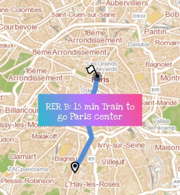 "Spacieux Et Lumineux" Proche Paris 까셩 외부 사진